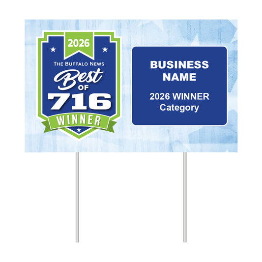 Double-Sided Yard Sign w/ Stake